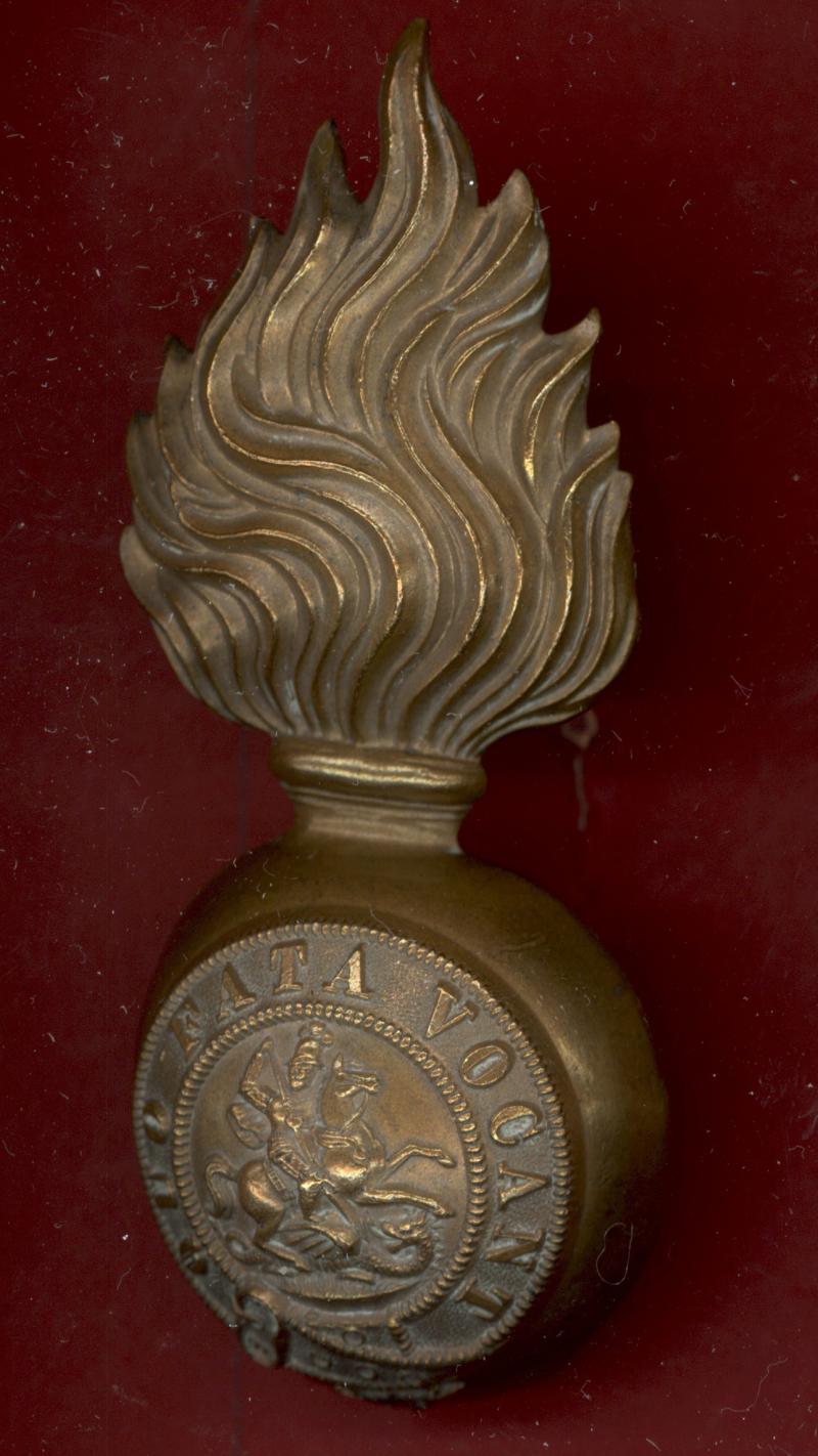 Northumberland Fusiliers OR's fur cap grenade