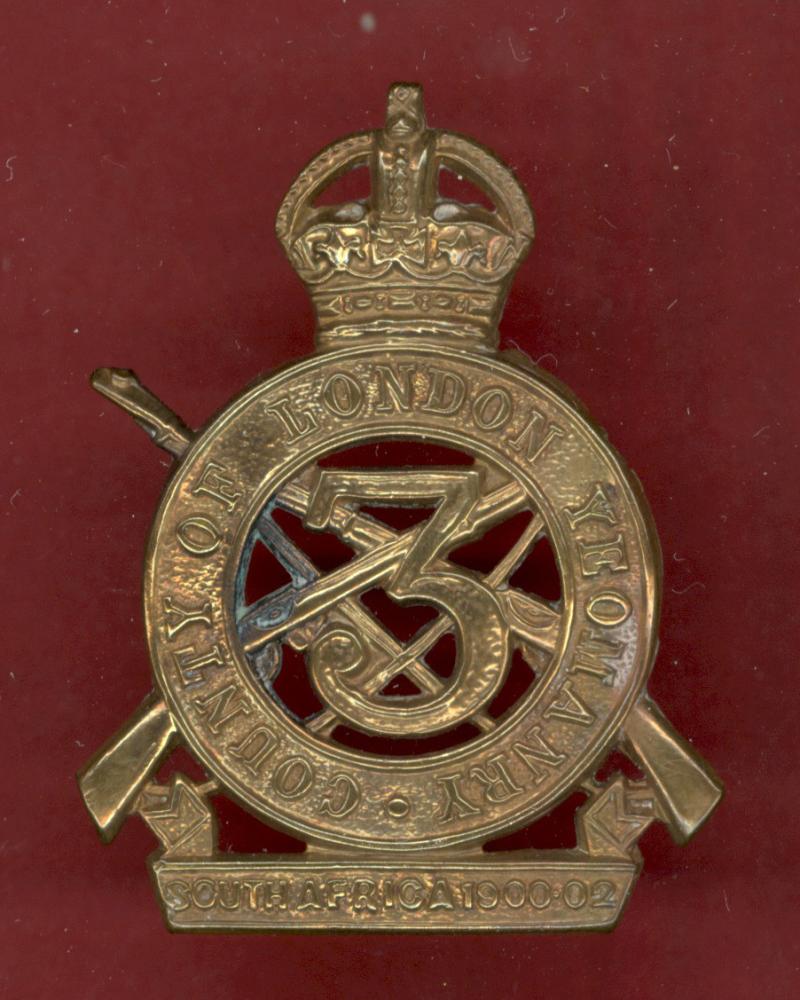 3rd County of London Yeomanry (Sharpshooters)WW1 OR's cap badge