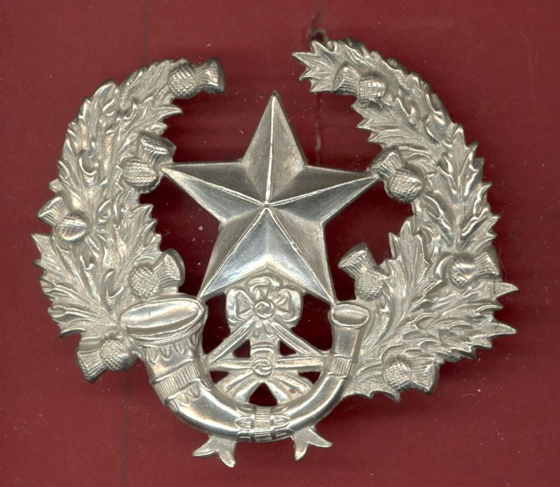 Scottish WW1 2nd BN. Cameronians Scottish Rifles OR's glengarry badge