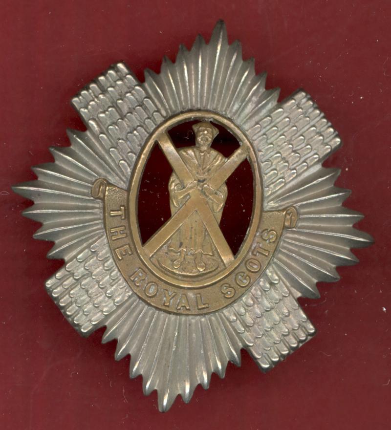 The Royal Scots Lothian Regiment. Victorian OR's helmet plate centre.