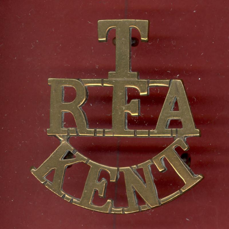 T / RFA / KENT WW1 shoulder title