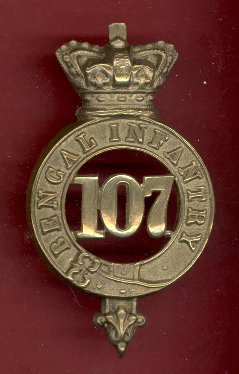 107th Foot (Bengal Infantry) Regiment of Foot Victorian glengarry badge