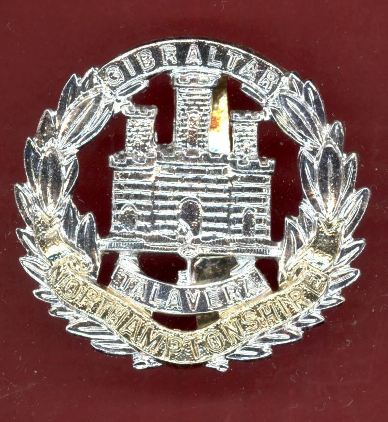 The Northamptonshire Regiment. staybright cap badge