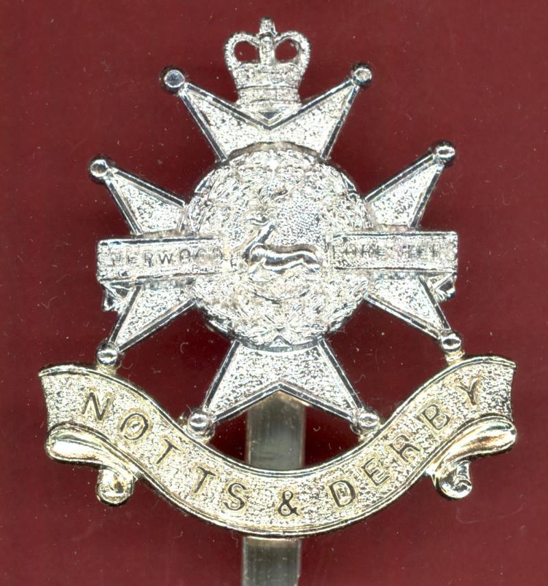 Sherwood Foresters (Notts & Derby) staybright cap badge