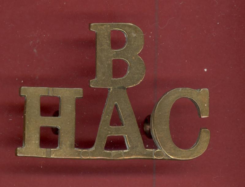 B / H.A.C. Honourable Artillery Company shoulder title