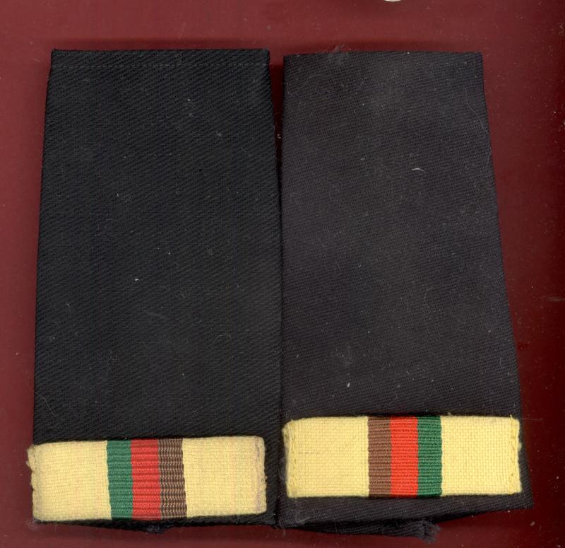 Royal Tank Regiment slip on rank slides