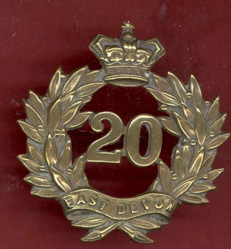 20th East Devon Regiment of Foot Victorian OR's glengarry badge