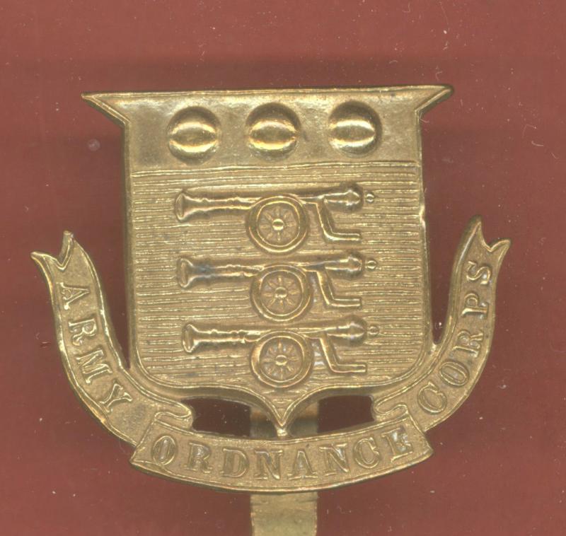 Army Ordnance Corps WW1 OR's cap badge