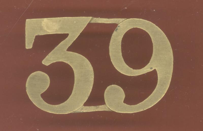 39th Dorsetshire Regiment of Foot Victorian NCO’s Pork Pie Hat numerals