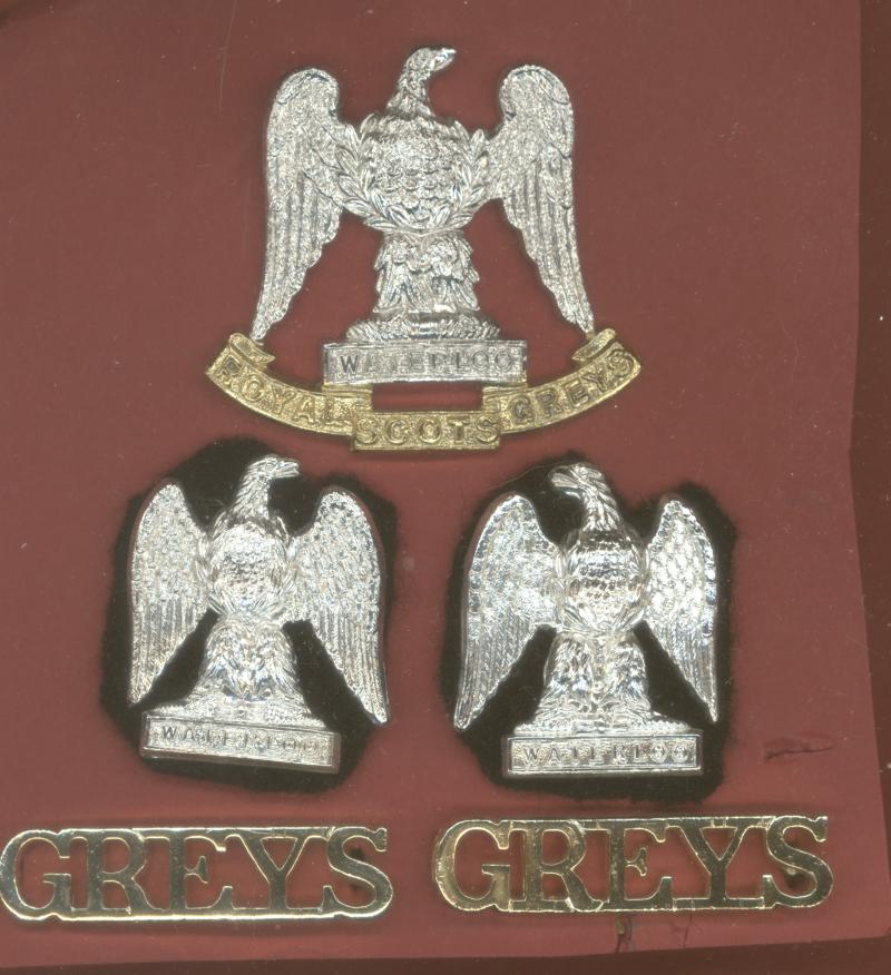 Royal Scots Greys staybright badge set