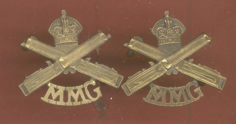 Motor Machine Gun Corps Officer's collar badges