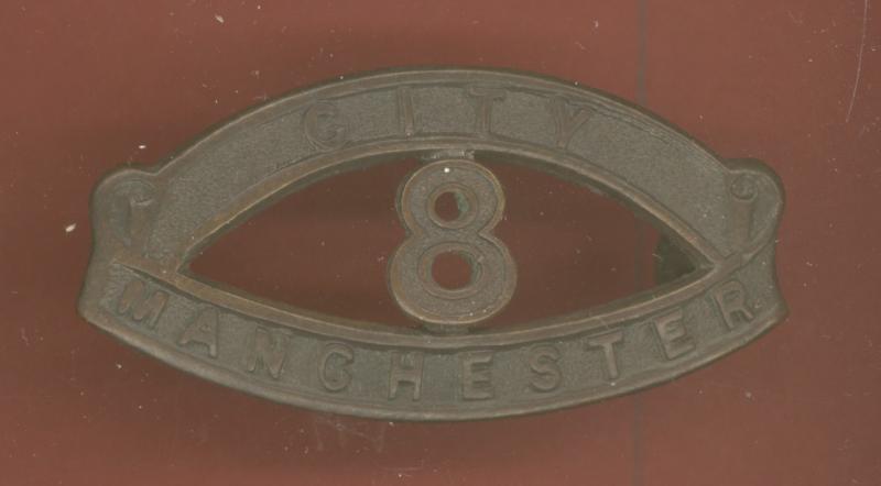 CITY / 8 / MANCHESTER Manchester Pals Bns. WW1 shoulder title