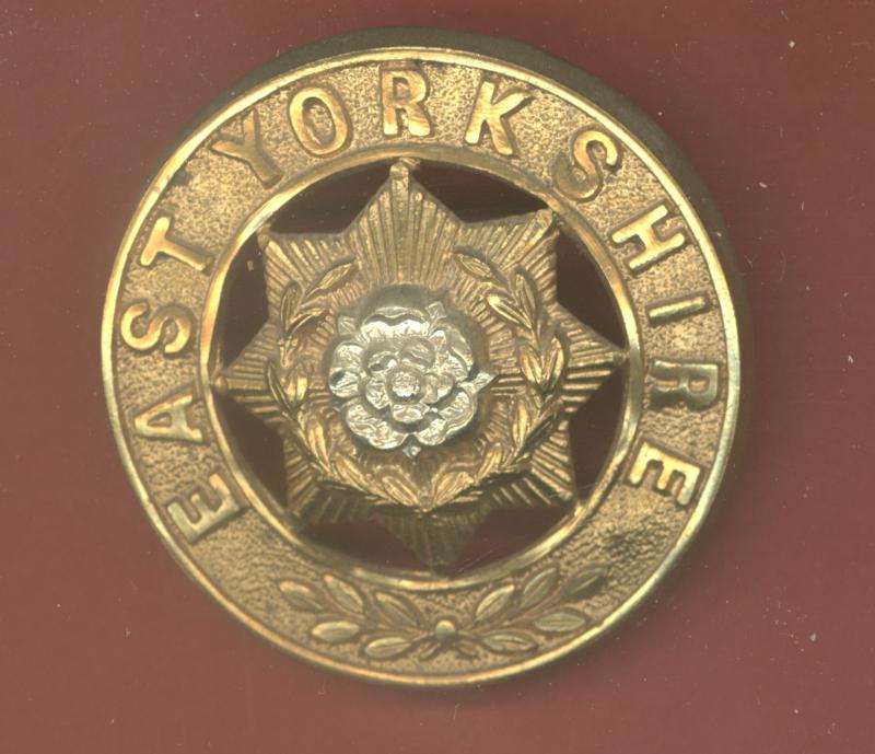 The East Yorkshire Regiment. Victorian OR's helmet plate centre.