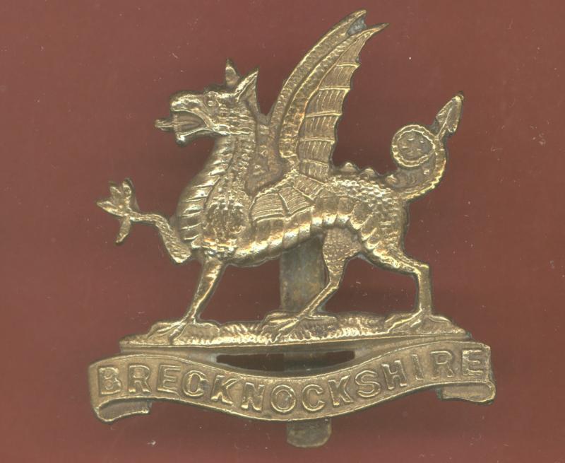 The Brecknockshire Bn. South Wales Borderers WW1 cap badge