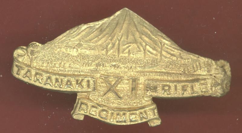 WW1 11th Taranaki Rifles Regt New Zealand Infantry OR's cap badge
