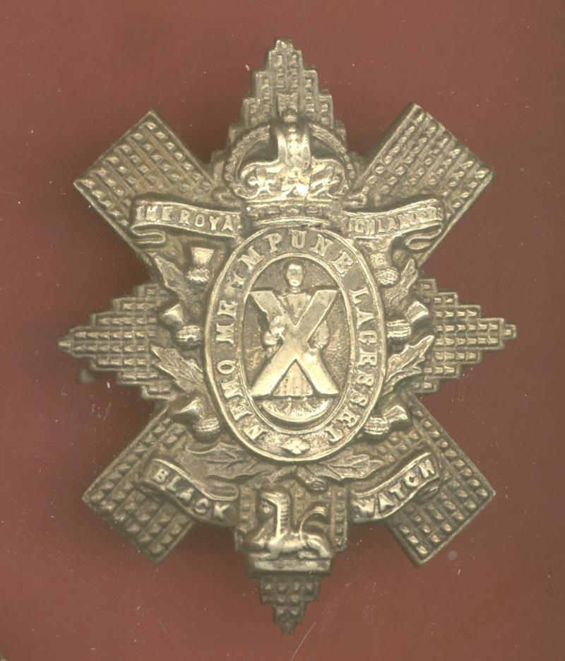 Scottish Black Watch Royal Hldrs Indian made glengarry badge