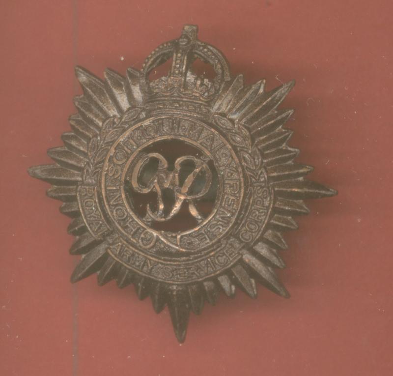 Royal Army Service Corps WW2 Officer's OSD cap badge