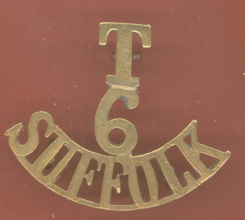 T / 6 / SUFFOLK WW1 shoulder title