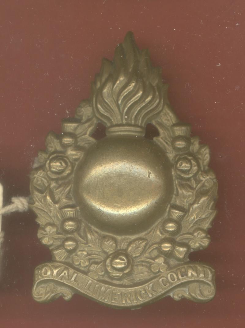 Irish Royal Limerick County Militia Victorian OR's glengarry badge