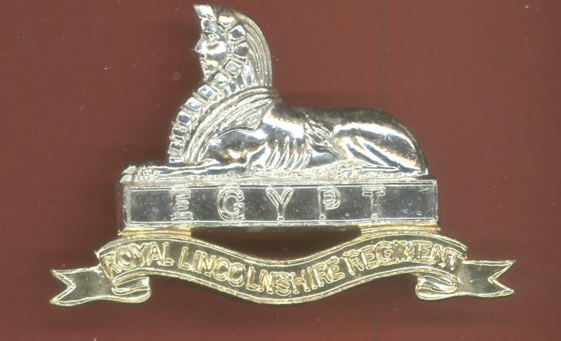 Royal Lincolnshire Regiment staybright cap badge
