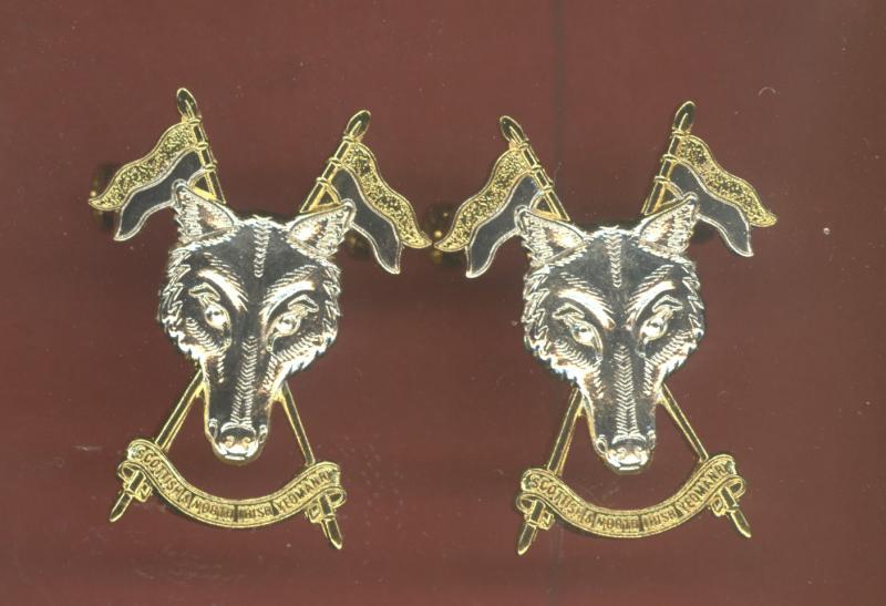 The Scottish & North Irish Yeomanry collar badges