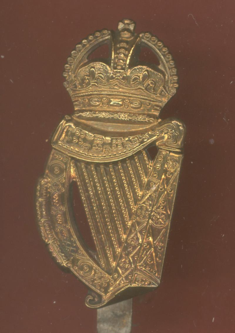 London Irish Rifles WW1 OR’s caubeen badge