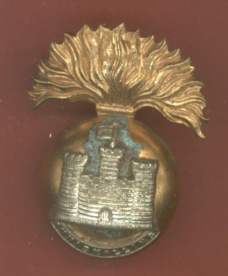 Irish Royal Inniskilling Fusiliers Victorian OR's cap badge