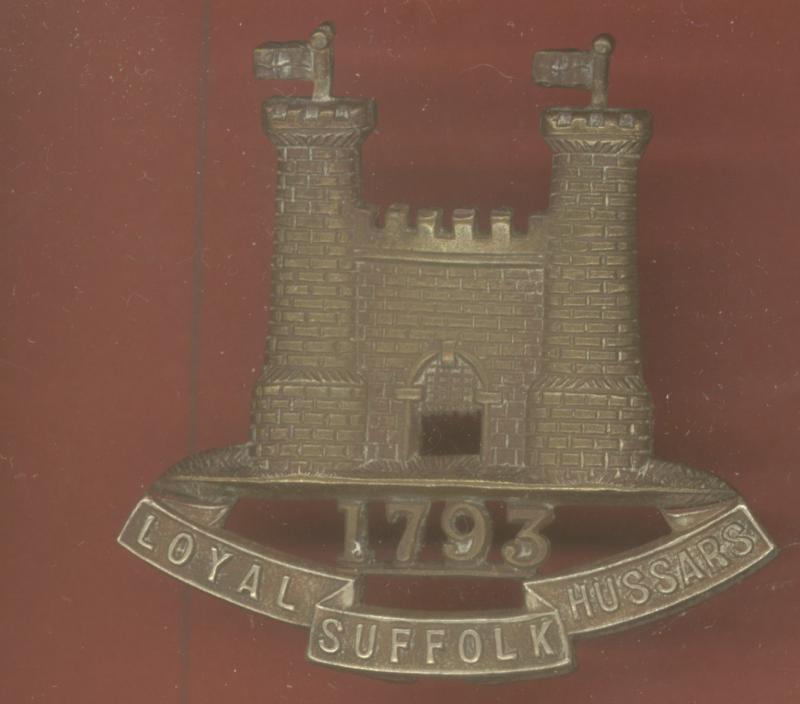 Loyal Suffolk Hussars Edwardian OR's cap badge