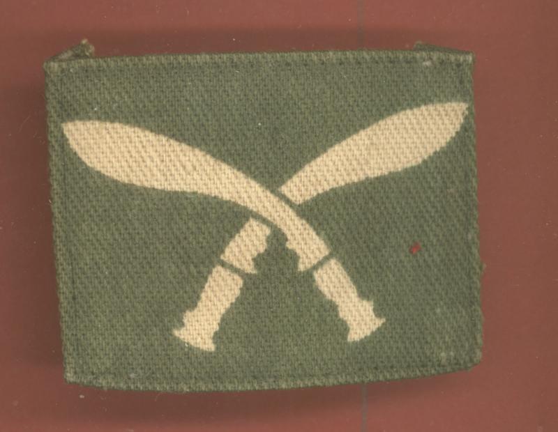 17th Gurkha Division WW2 cloth formation sign