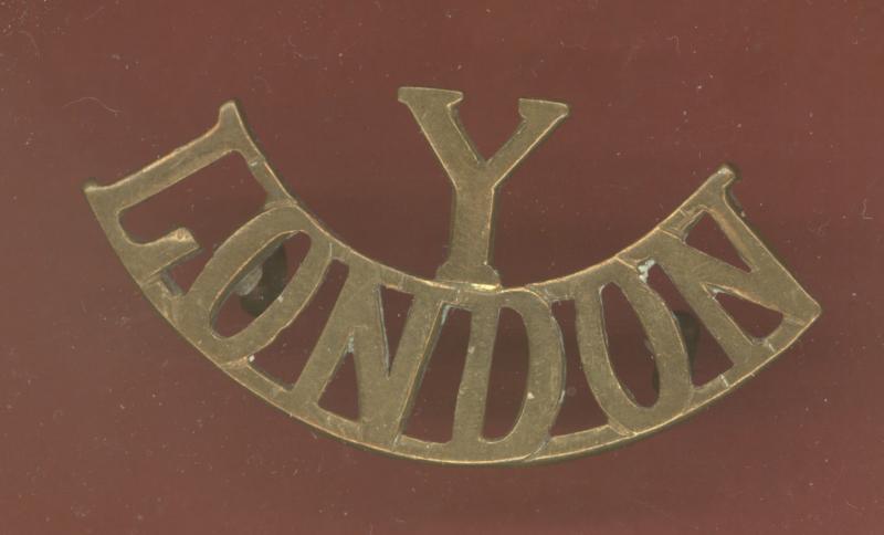 Y / LONDON County of London Yeomanry  shoulder title