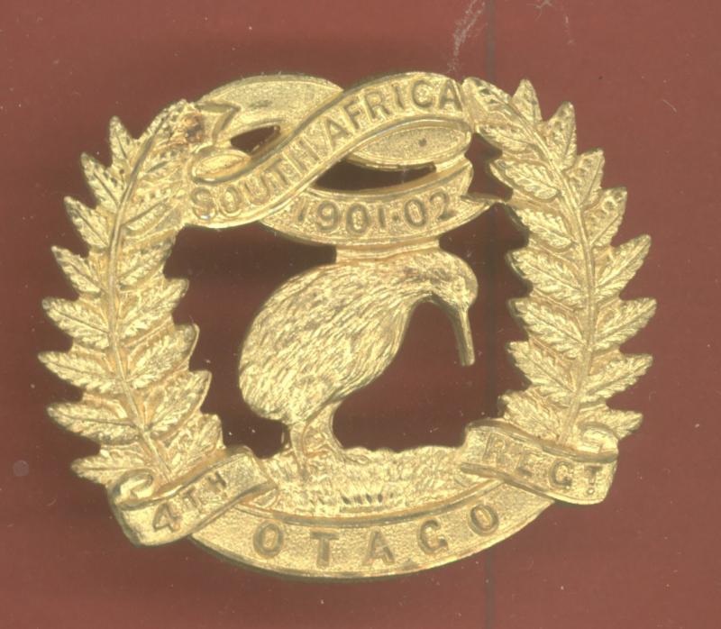 New Zealand 4th  Otago Rifles Regiment  WW1 OR's cap badge