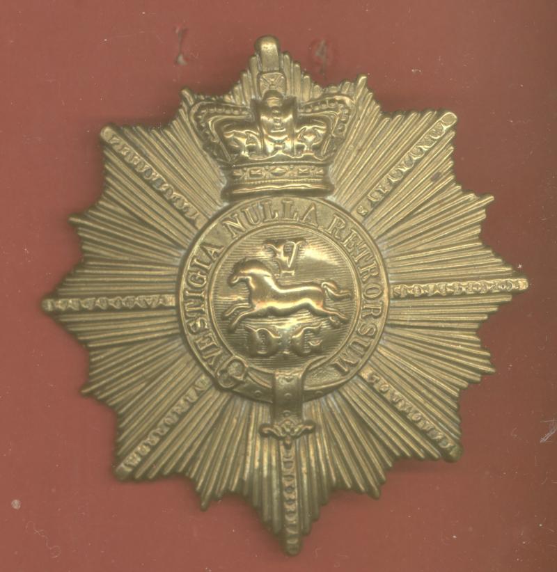 5th (Princess Charlotte of Wales's) Dragoon Guards Victorian Sabretache badge