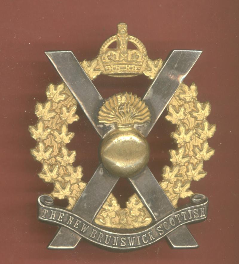 Canadian New Brunswick Scottish WW2 Officer glengarry badge
