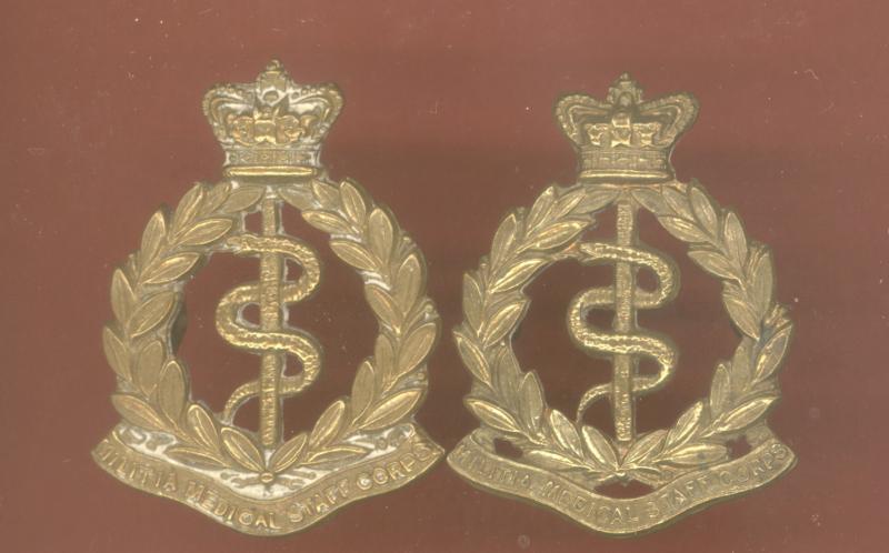 Royal Army Medical Corps Victorian OR's collar badges