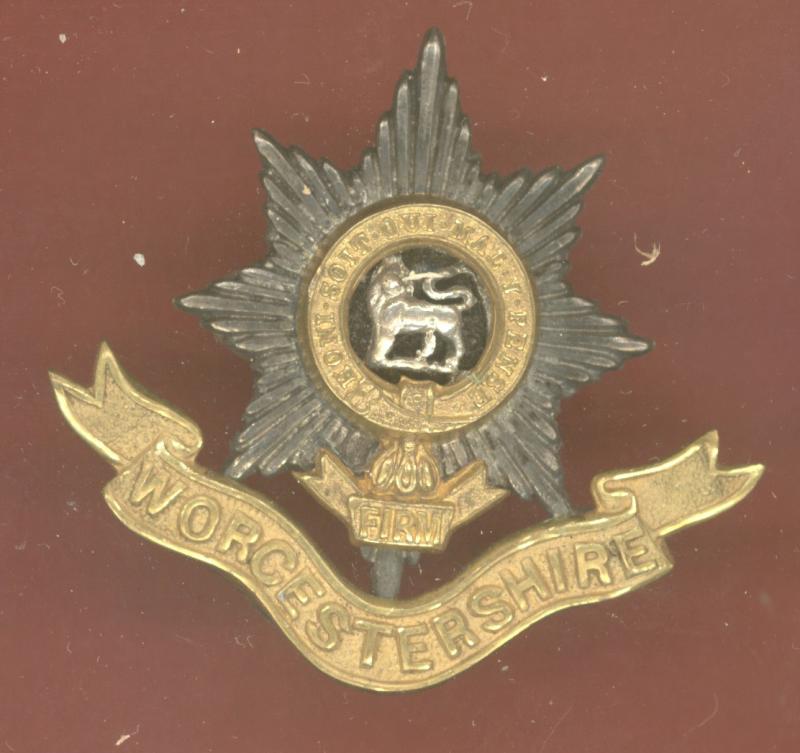 The Worcestershire Regiment Victorian Officer's cap badge