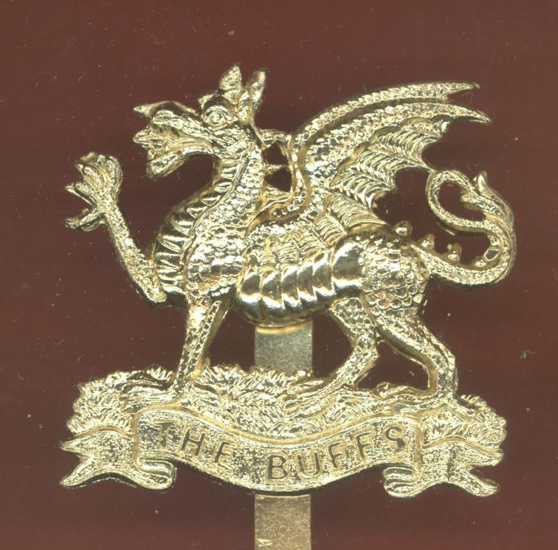 The Buffs Royal East Kent Regiment staybright cap badge