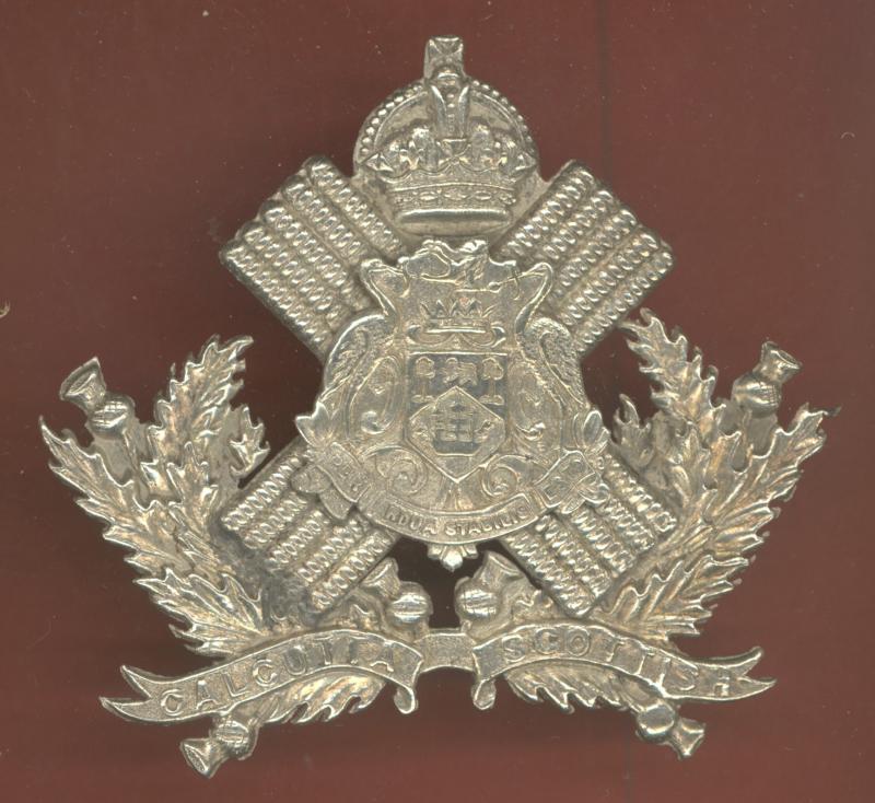 Indian Army. Calcutta Scottish WW1 Officer’s glengarry badge