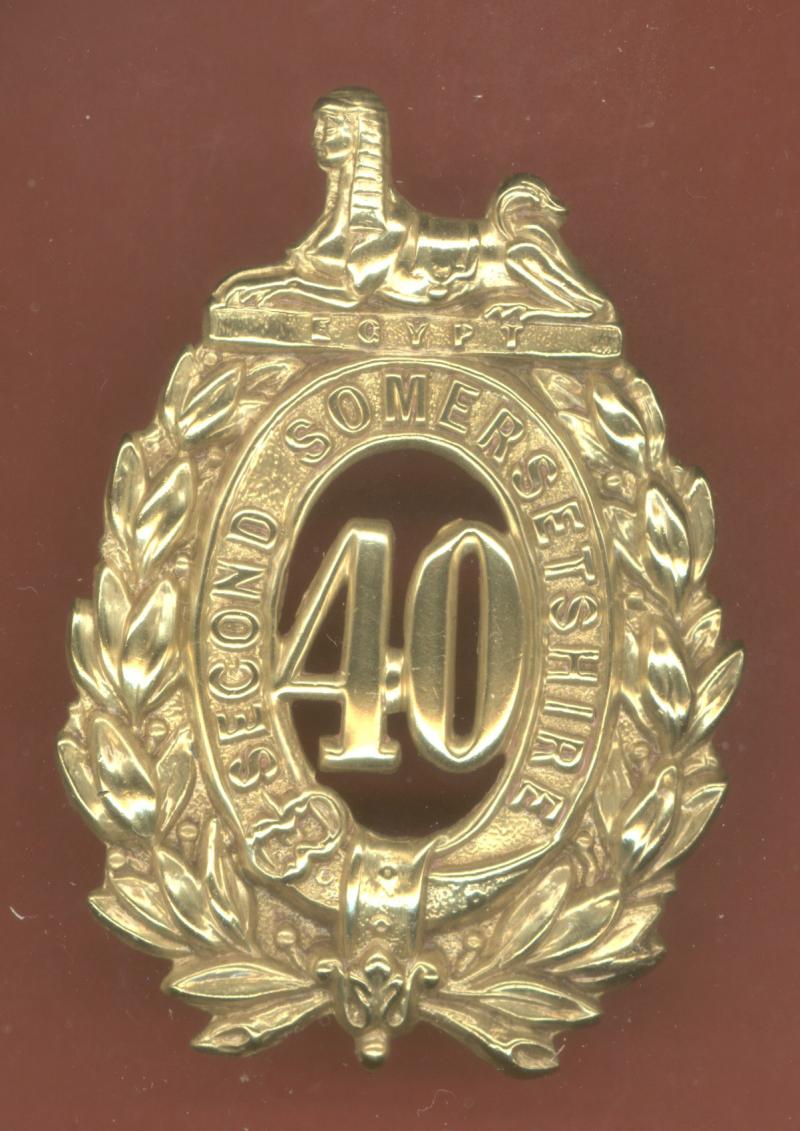 40th Regiment of Foot, Second Somerset Victorian OR's glengarry badge