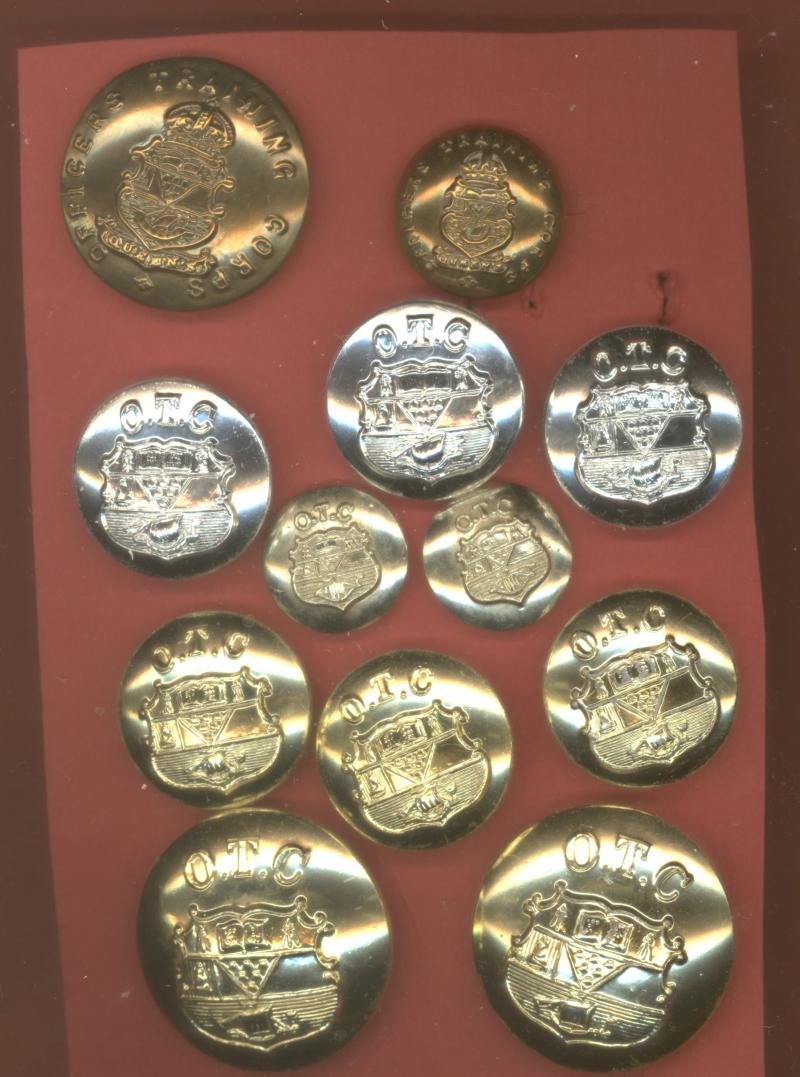 Queen's University Belfast O.T.C. buttons