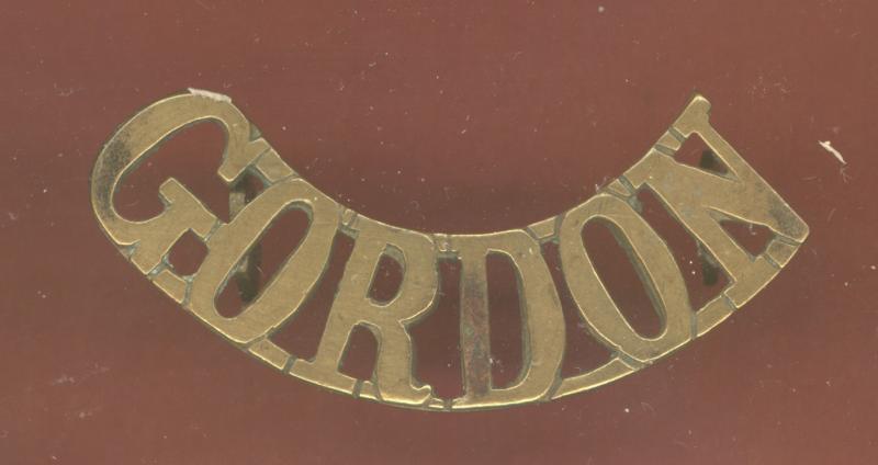 GORDON Gordon Highlanders WW1 shoulder title