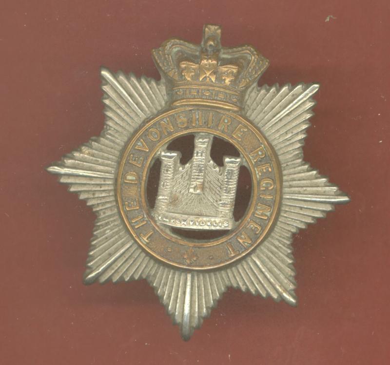 The Devonshire Regiment Victorian OR's cap badge