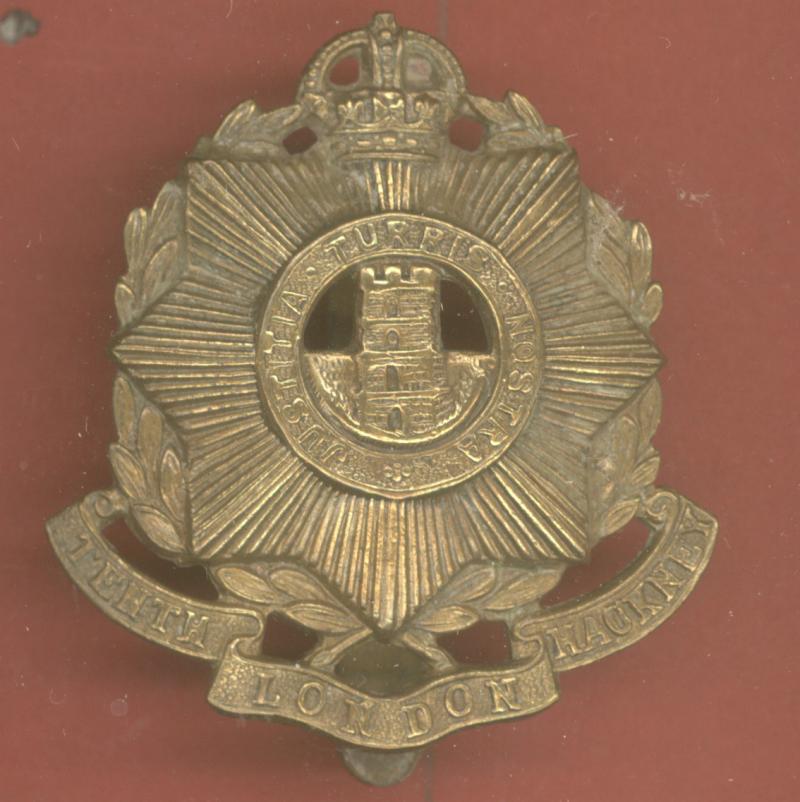 10th County of London Regiment Hackney Rifles OR's cap badge