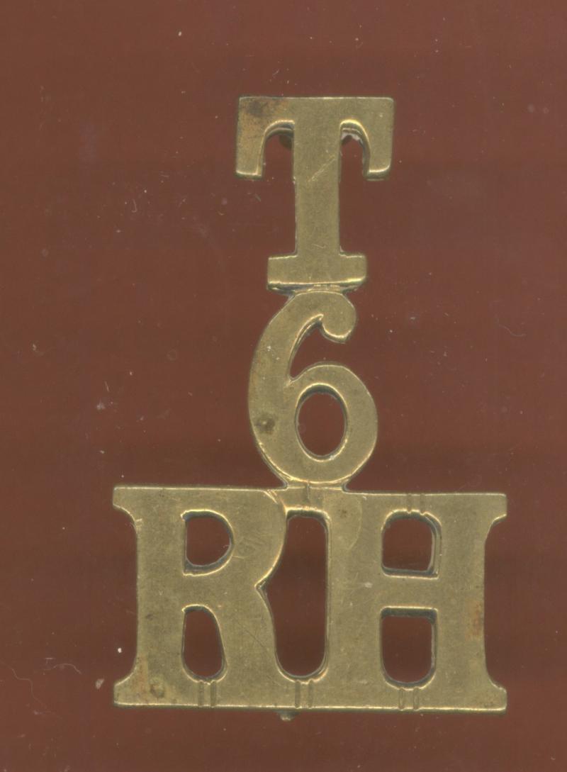 T / 6 / RH 6th Bn. Black Watch Royal Hldrs WW1 shoulder title