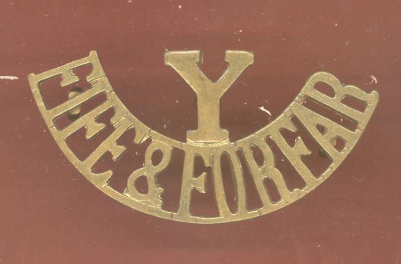 Y / FIFE & FORFAR Yeomanry shoulder title