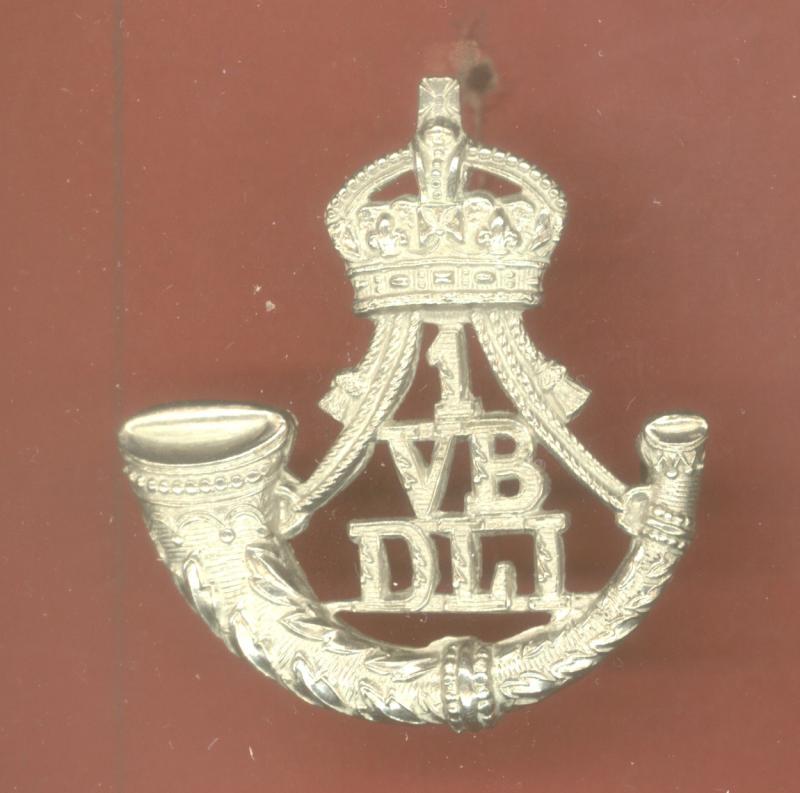 1st (Stockton on Tees) VB Durham Light Infantry DLI cap badge