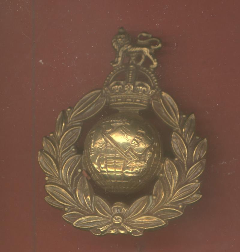 Royal Marines King's crown OR's cap badge