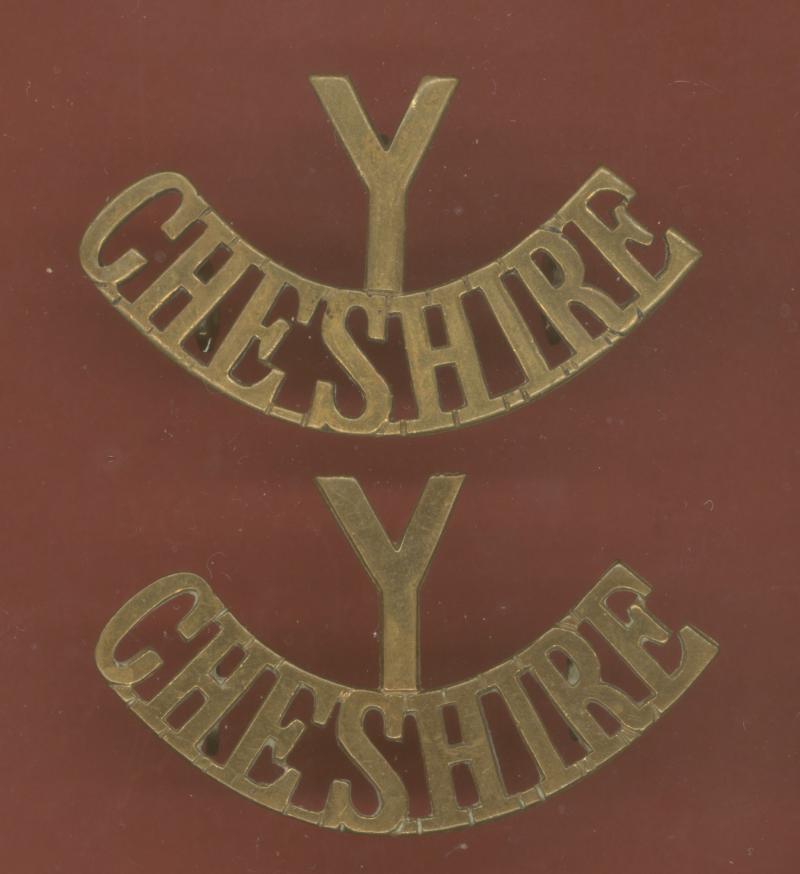 Y / CHESHIRE Yeomanry (Earl of Chester's) shoulder titles