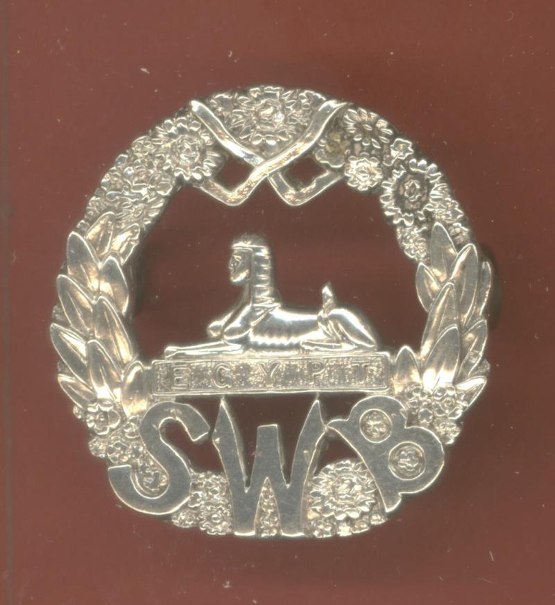 South Wales Borderers Officers cap badge