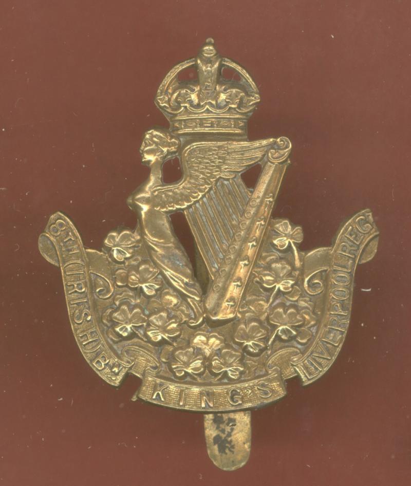 8th (Irish) Bn. King's Liverpool Regt. OR's cap badge