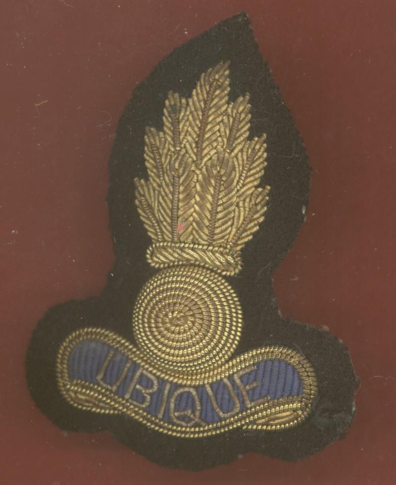 Royal Artillery Officer's bullion side cap badge